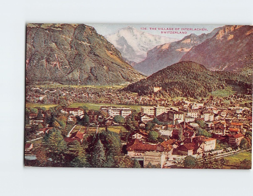 Postcard The Village Of Interlaken Switzerland