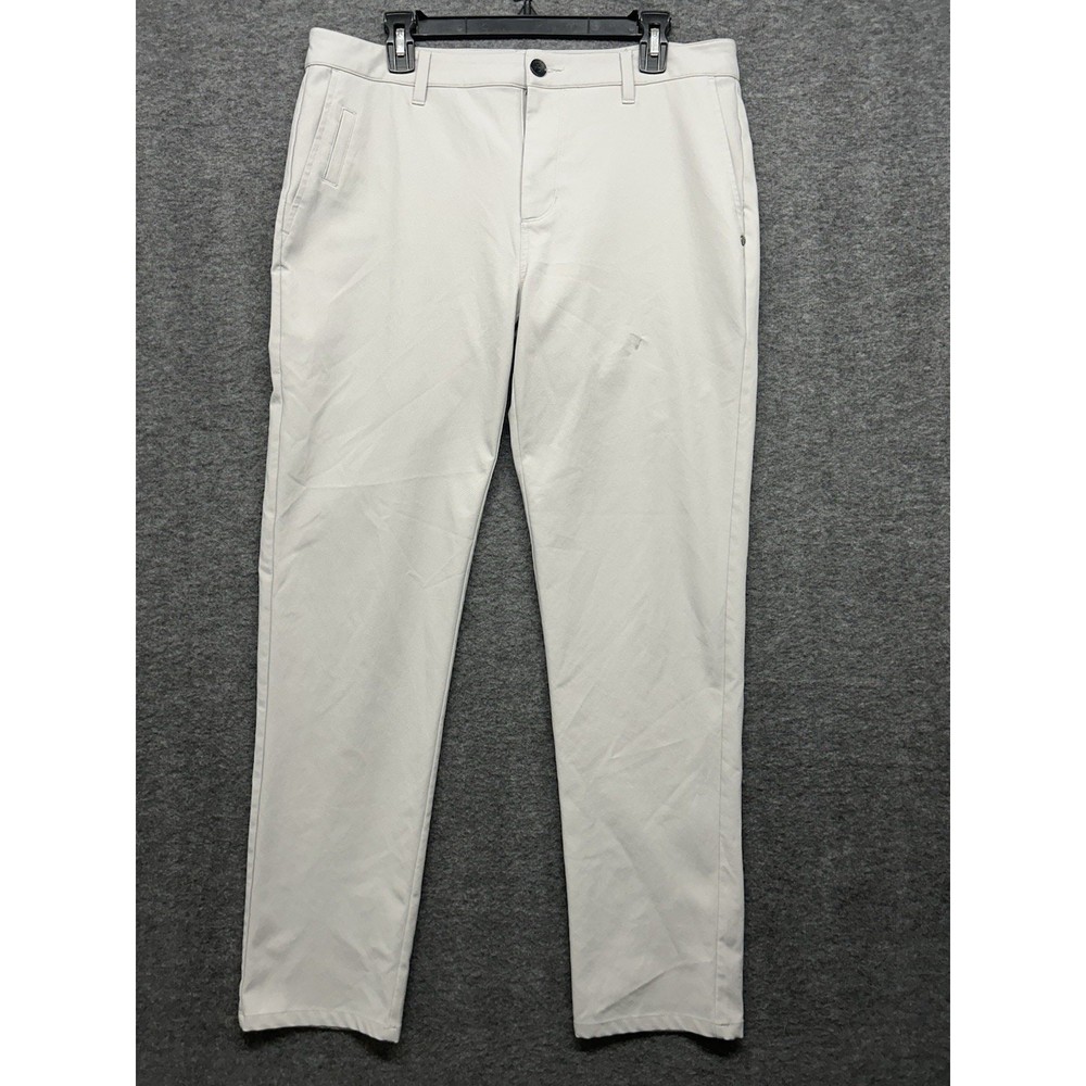 Vuori Mens Size 33 Cascade Tech Water Resistant Performance Chino Pants with Minor Flaws