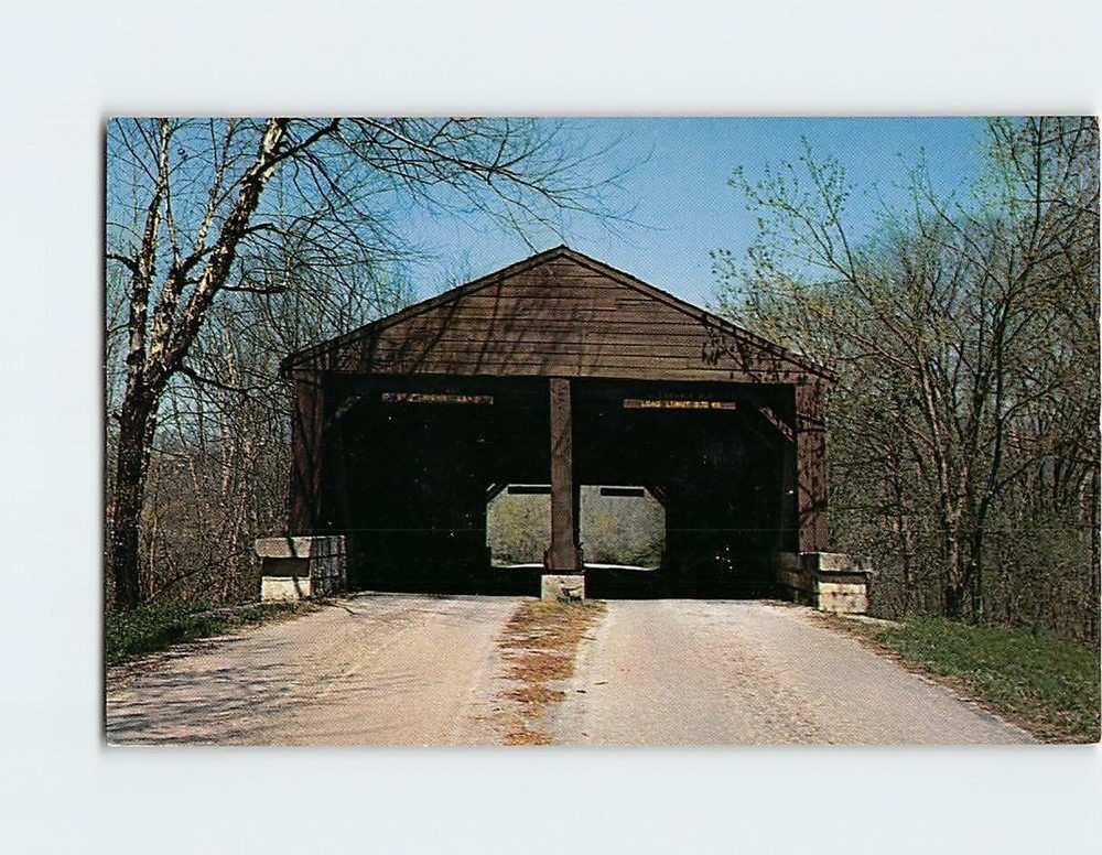 Postcard Overhead Bridge Brown County State Park Nashville Indiana