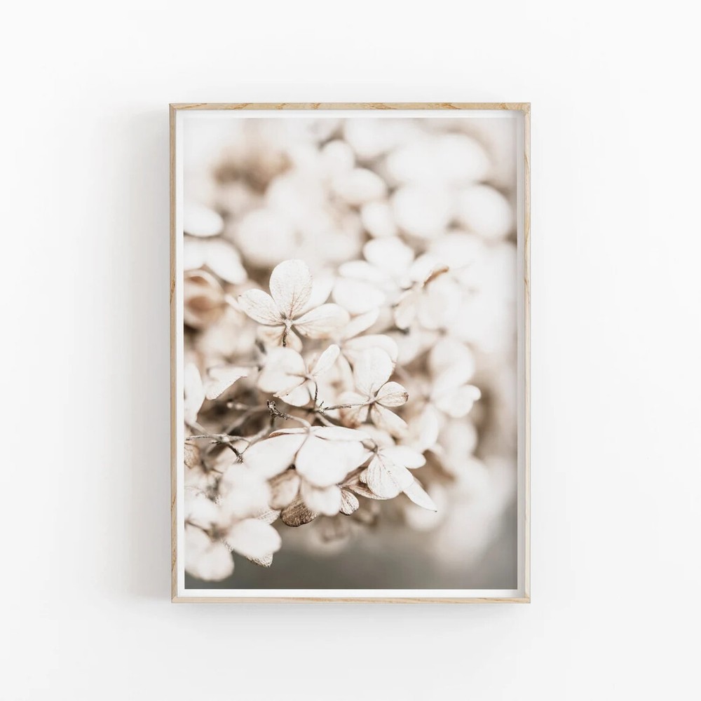 Hydrangea Flower Wall Art Poster Premium Quality Choose your Size