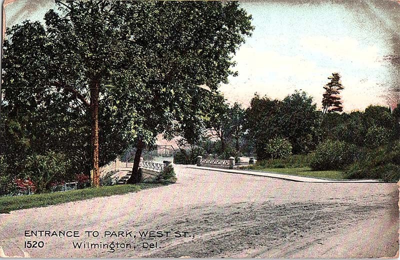 Postcard BRIDGE SCENE Wilmington Delaware DE AJ1979
