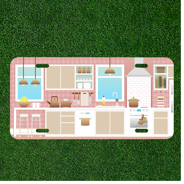 Custom Personalized Car License Plate With Kitchen Room Kitchen Interior