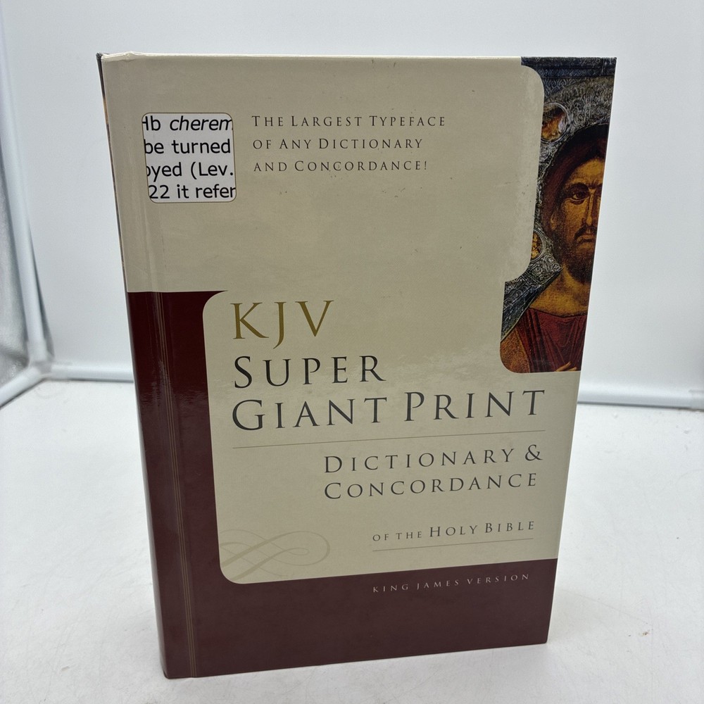 KJV Super Giant Print Dictionary & - Hardcover, by Knight George W. - Very Good