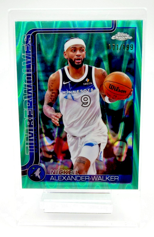 2025-26 Topps Chrome - Nickeil Alexander-Walker #193 Aqua Raywave Refractor /199