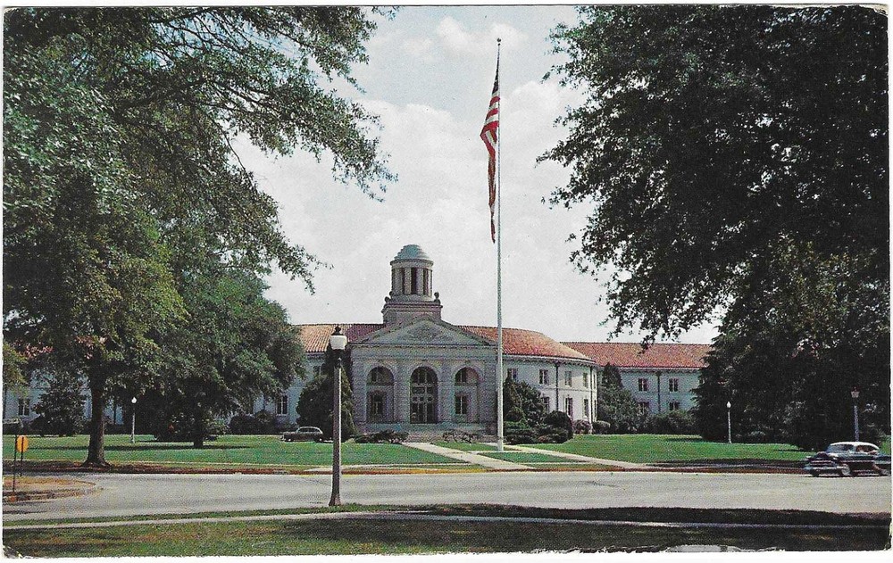 Vintage Georgia Chrome Postcard Fort Benning Infantry School Military