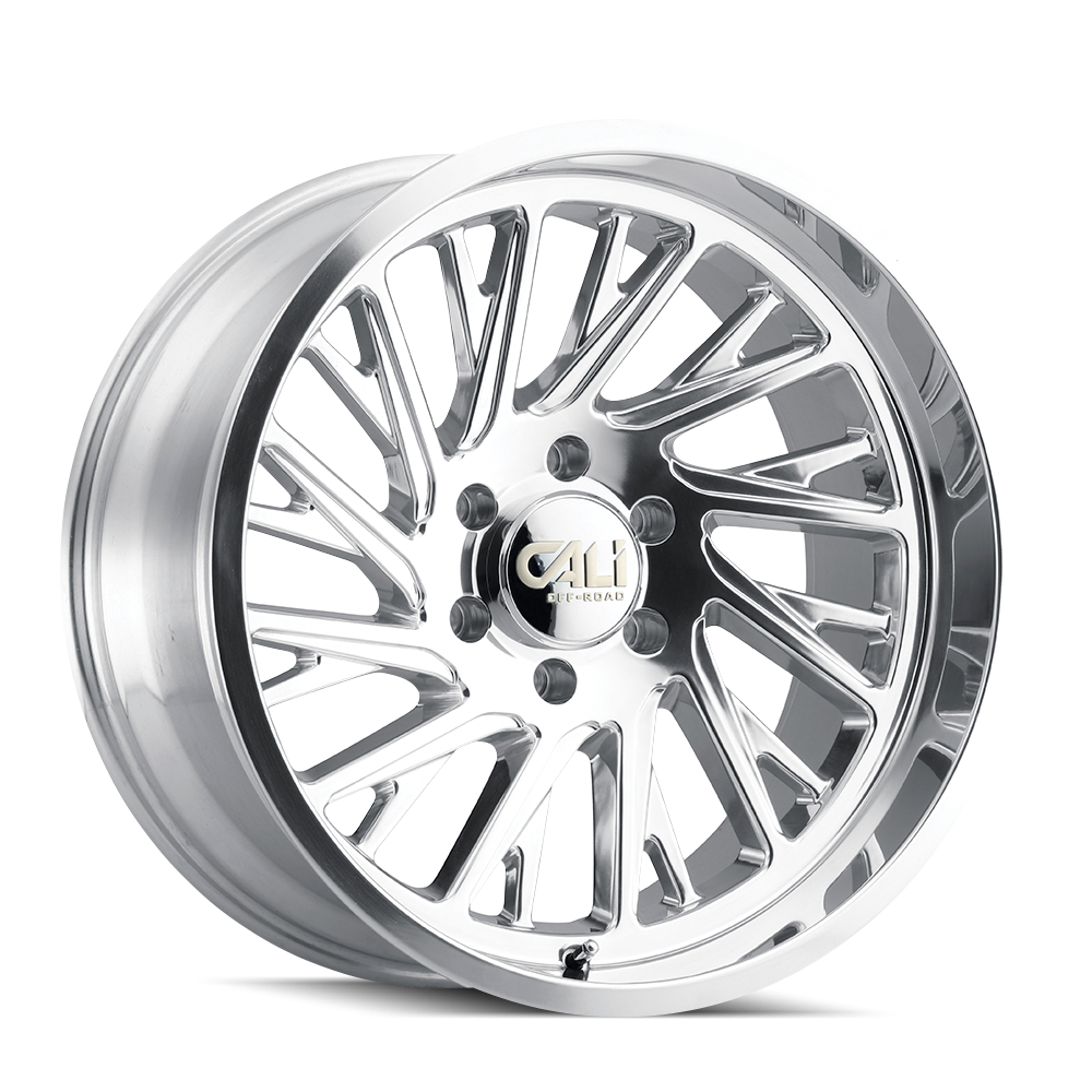 Set of 4 - CALI OFF-ROAD PURGE 9114 POLISHED 22X12 6-139.7 -51MM 106MM