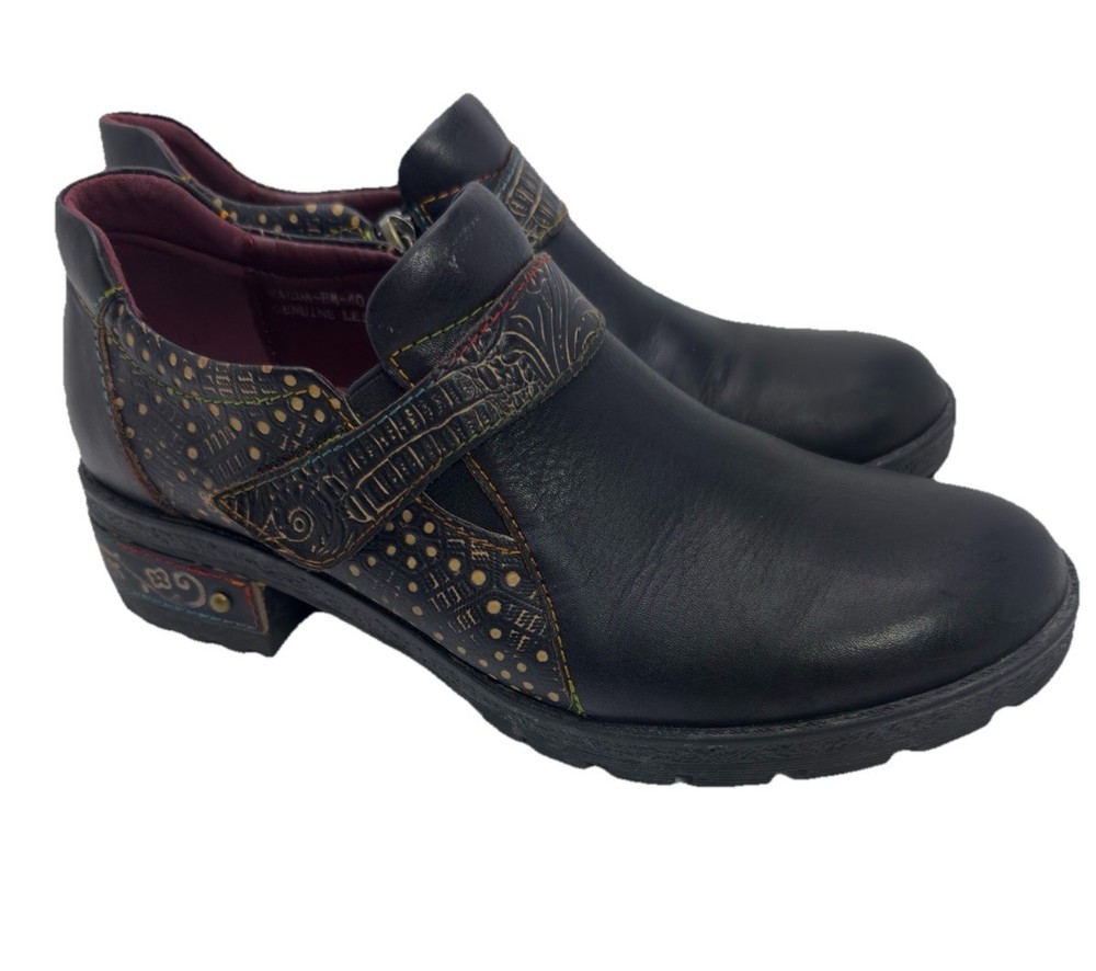 L'Artiste by Spring Step Magda Slip-On Shoes Women's Black Size US9 EU 40