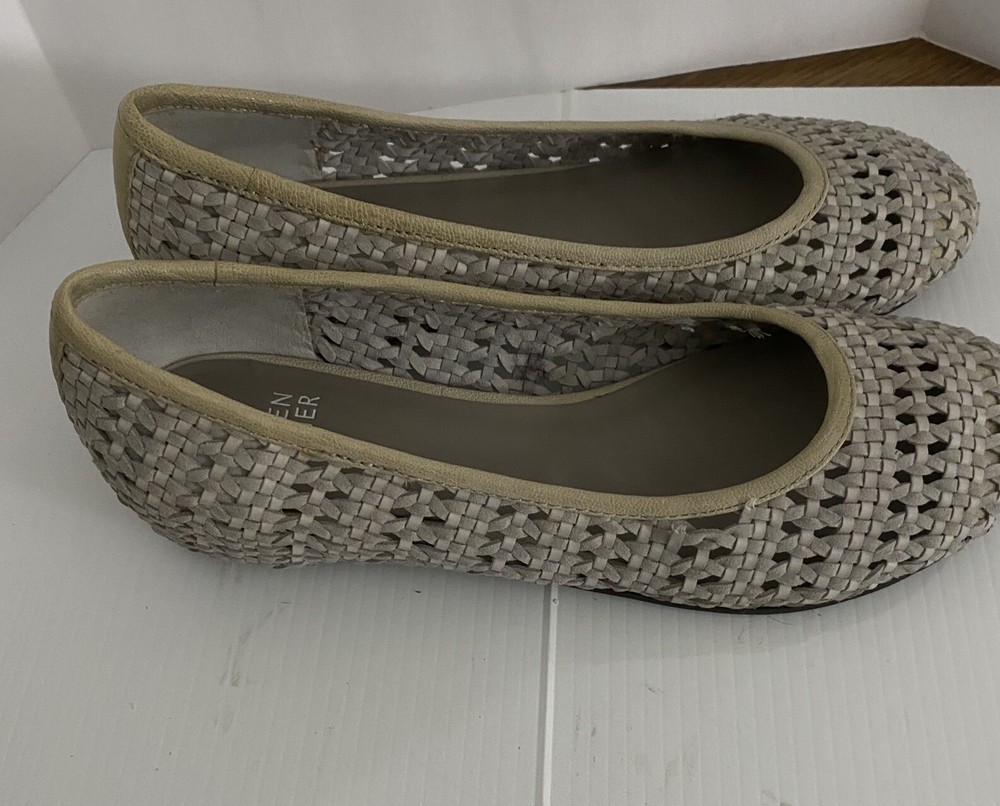 Eileen Fisher Sew Internal Gray  Wedge Woven Ballet Flats Size 7