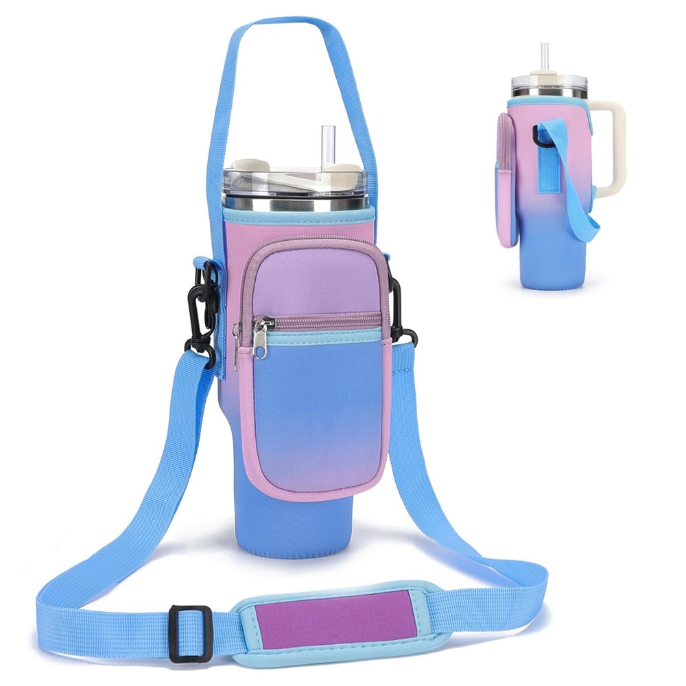 Water Bottle Carrier Bag for Stanley 30oz Tumbler with Phone Pocket Water Bot...