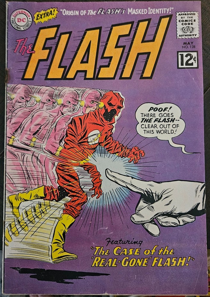 The Flash #128 May 1962, 1st Abra Kadabra, DC Vintage Silver Age G 5.3-image