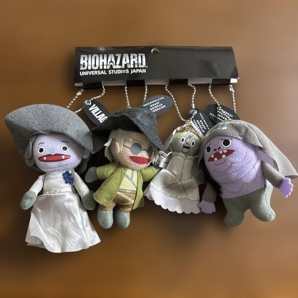 USJ BIOHAZARD Resident Evil Village Plush Mascot Keychain Set Universal Studios