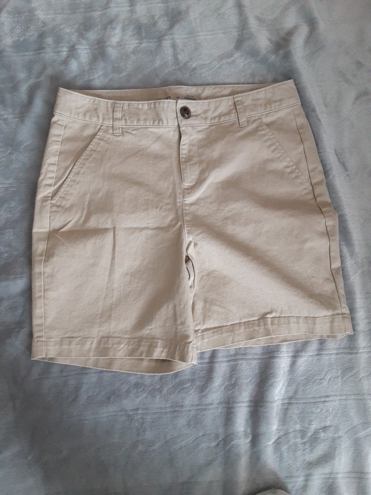 Old Navy Beige Highrise Bermuda Shorts Size 10