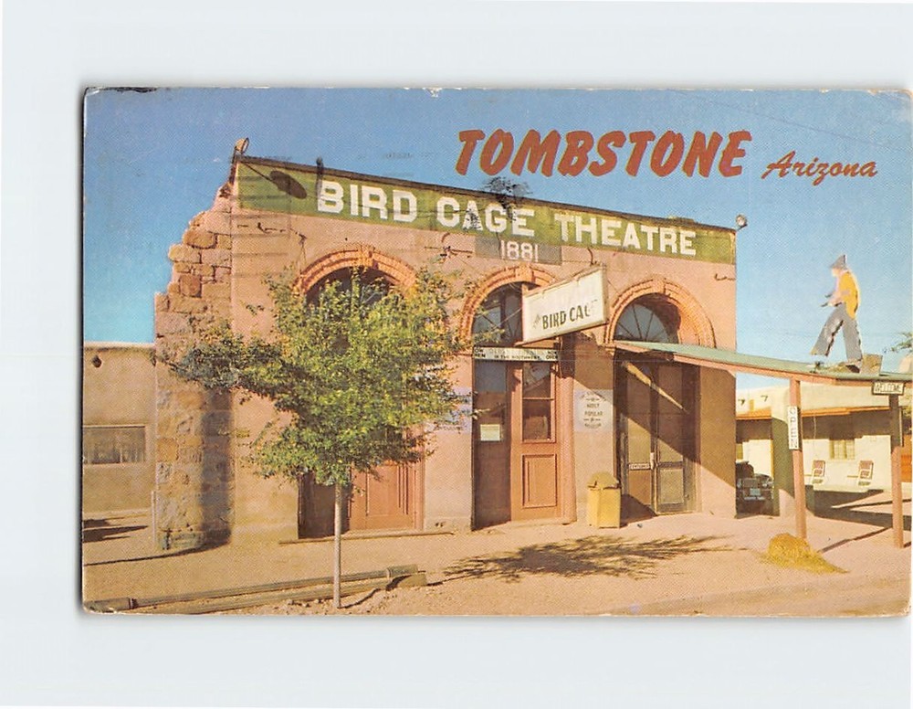 Postcard Bird Cage Theatre Tombstone Arizona USA