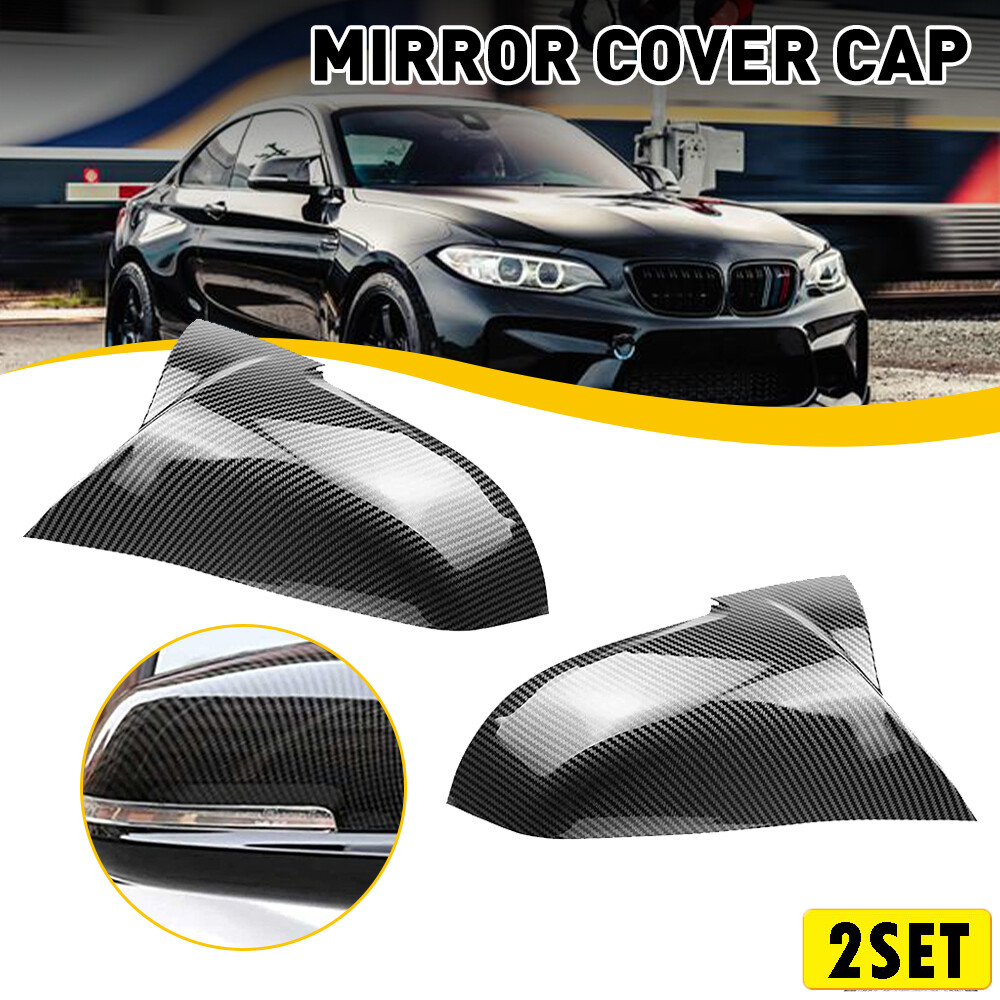 4X Carbon Fiber Side Mirror Cover Cap For BMW F30 F31 F34 2012-2018 Brand New US