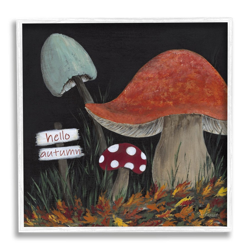 Hello Autumn Woodland Forest Giclee Framed Wall Art, Design by Soulspeak & Sa...