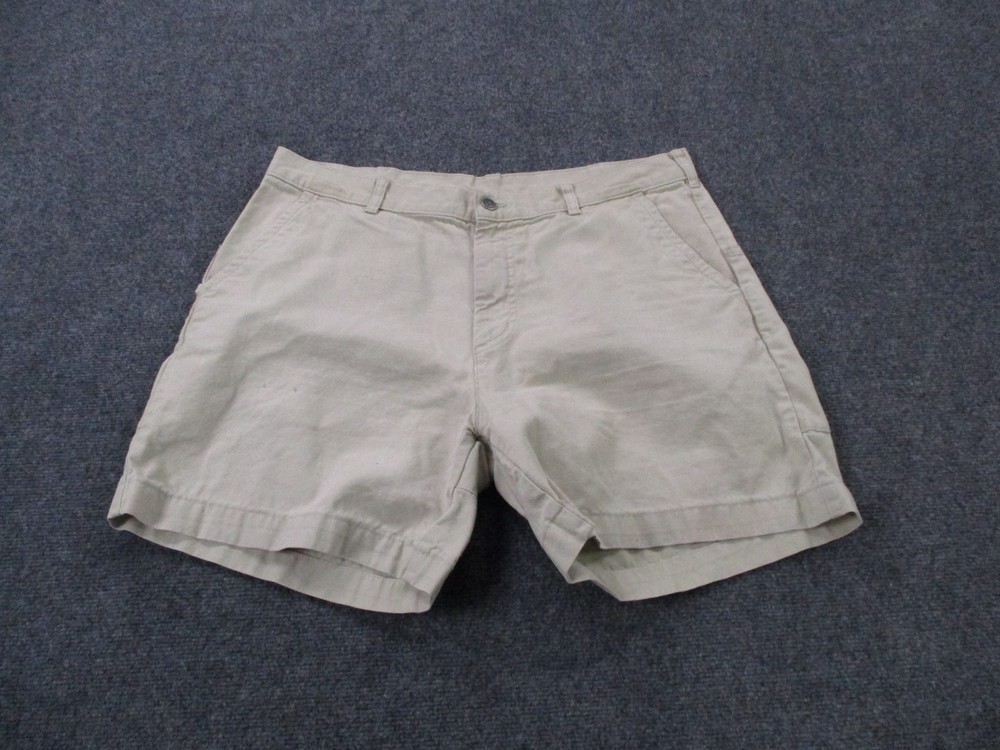 Patagonia Shorts Mens 38 Beige Organic Cotton Stand Up Beach Logo Casual 57228