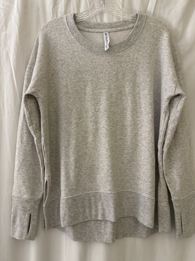 ATHLETA Mindset Sweatshirt Women's Size Medium Grey Heather