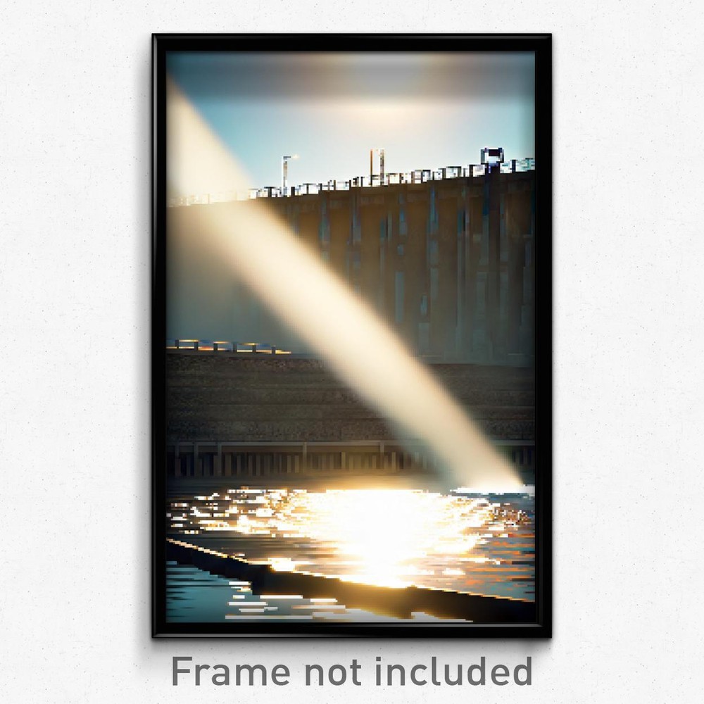 Pixel Art Poster - Creative Dam (8 Bit Psychedelic Trippy Video Game Print)