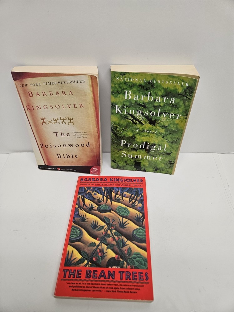 Lot Of 3 Barbara Kingsolver Trade Paperback Poisonwood