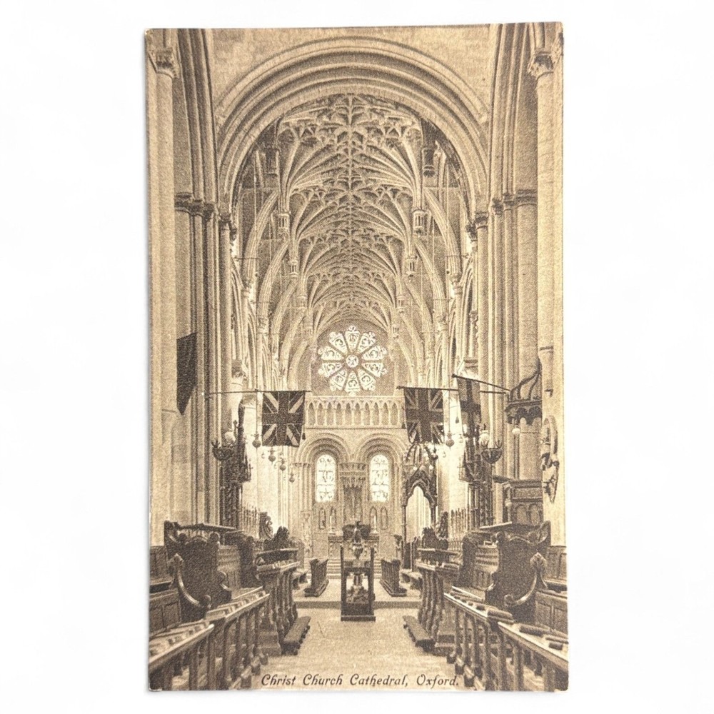 Vintage Postcard Christ Church Cathedral Oxford England Penrose & Palmer 1900s