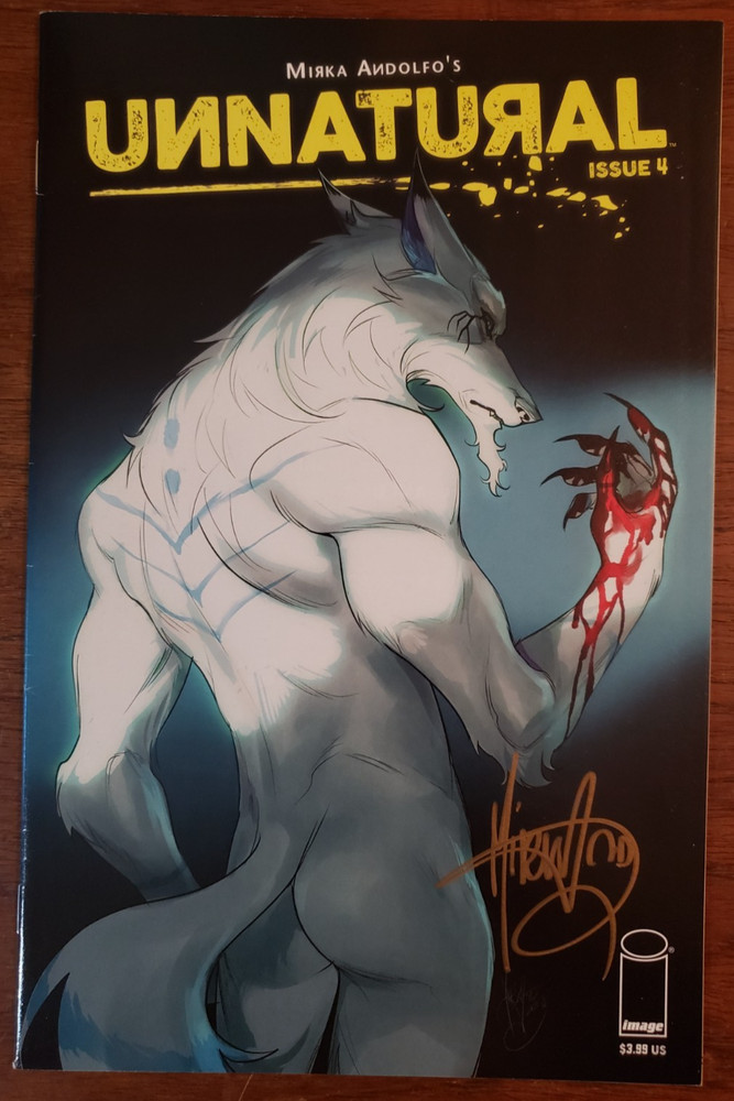 Mirka Andolfo Signed Unnatural #4 Cover A Image Comics VF-NM