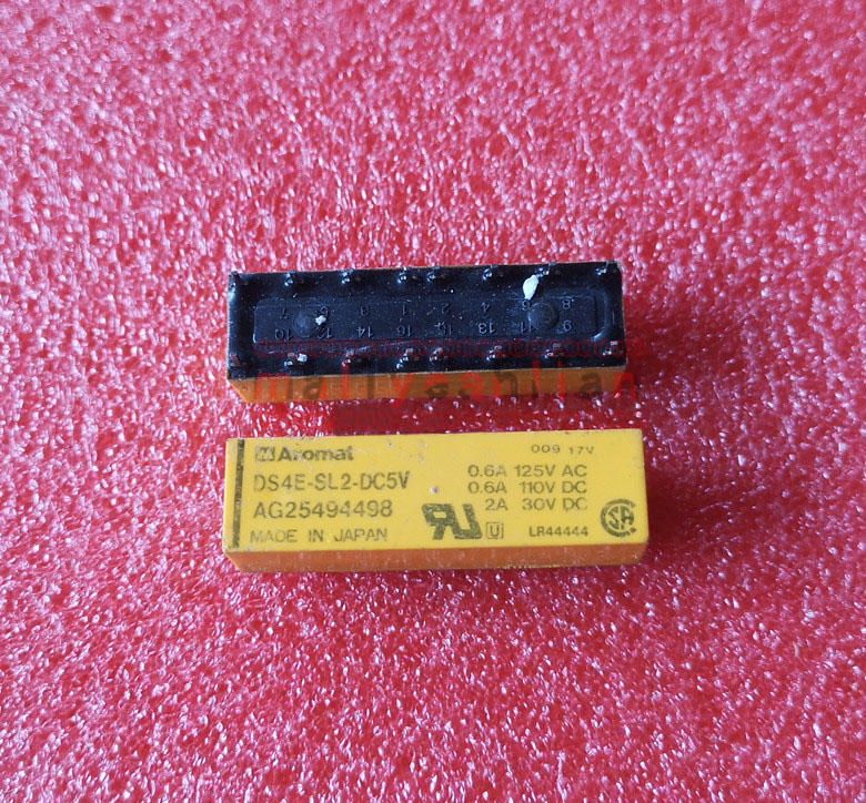 1piece NEW Panasonic DS4E-SL2-DC5V Signal Relay 1A 4PDT 2 COIL LATCHING