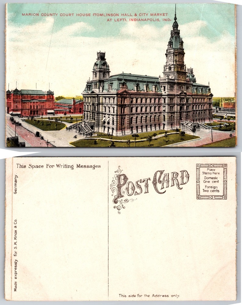 Marion County Court House Indianapolis Indiana Postcard