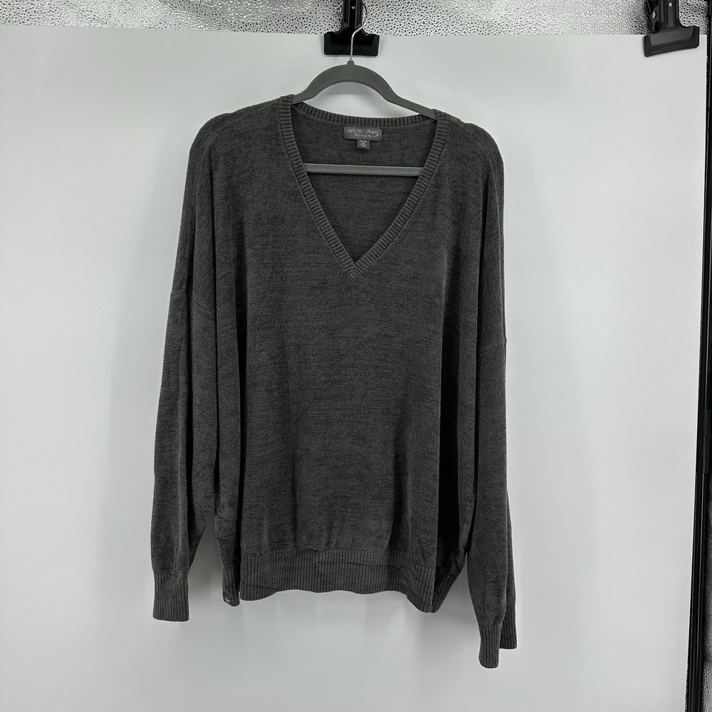 Barefoot Dreams Cozychic Ultra Lite V-Neck High-Low Pullover Women's Sz 2x