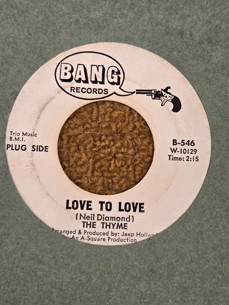 45 RPM Thyme BANG DJ 546 Love to Love MONKEES VG+