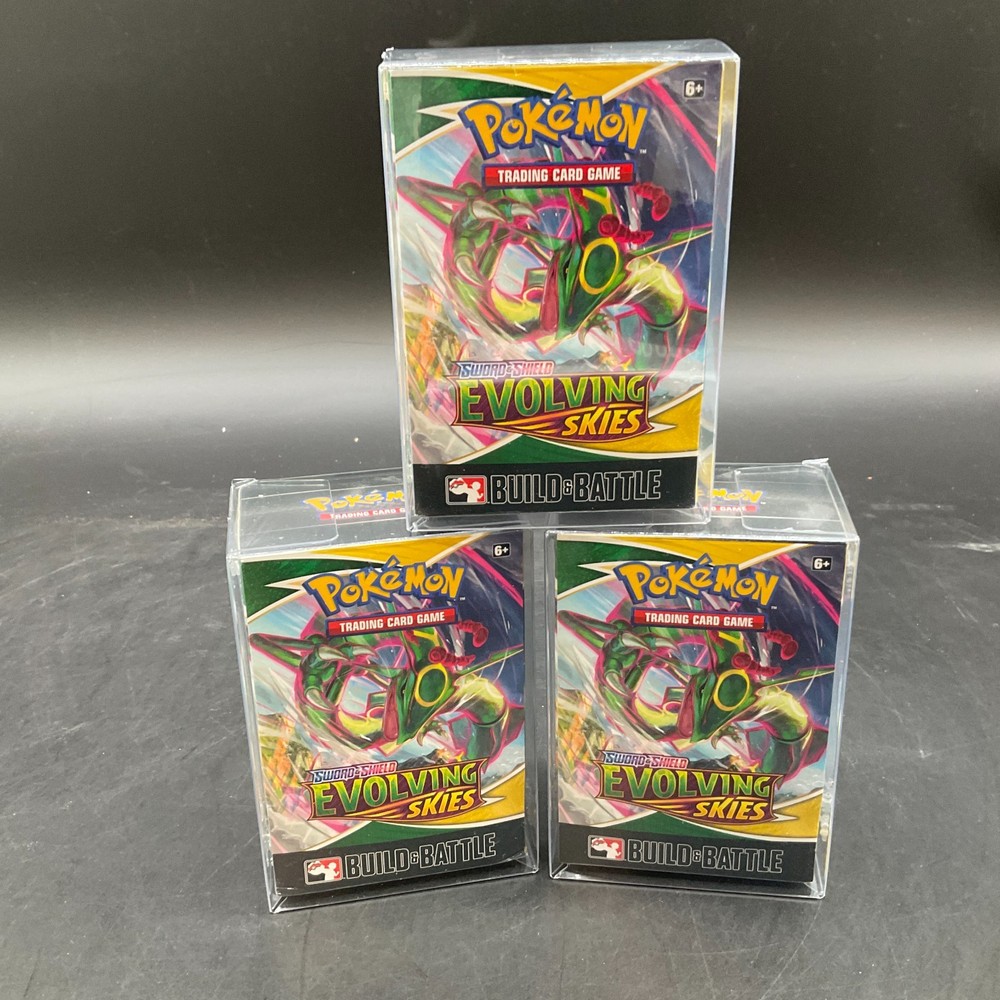 Lot of (3) Pokemon TCG Evolving Skies Build & Battle Prerelease Box Kits SEALEDPROBSTEIN is actively accepting consignments !!