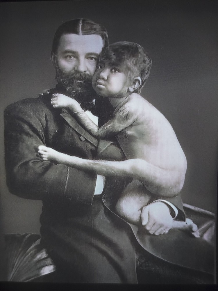 VINTAGE - NEGATIVE - Krao Farini - CIRCUS SHOW - HORROR - FREAK