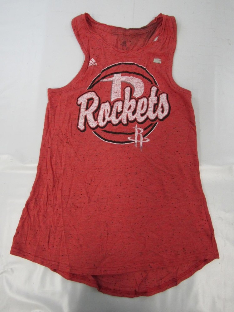 New -Flaw- Houston Rockets Womens Size M Adidas Red Tank Shirt