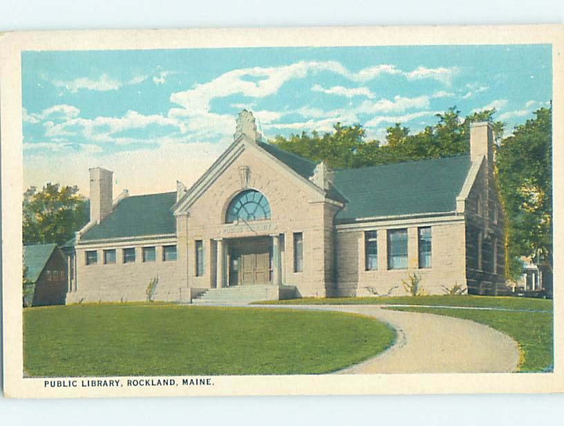 W-border LIBRARY SCENE Rockland Maine ME m/09 AF1669