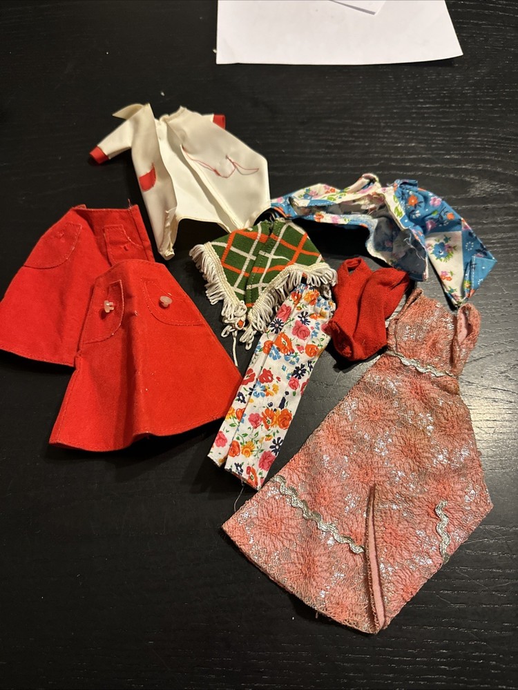 Vintage 1960s/1970s Barbie, Skipper, Barbie Clone, Homemade Doll Clothes Lot