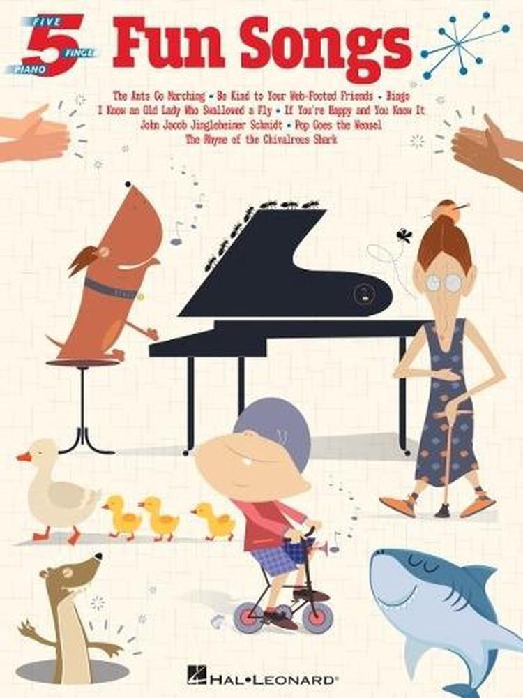 Fun Songs for Five-Finger Piano by Hal Leonard Corp (English) Paperback Book