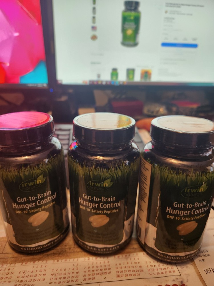 3-Irwin Naturals Gut to Brain Hunger Control 68 Liquid Soft Gels XP 5/2025