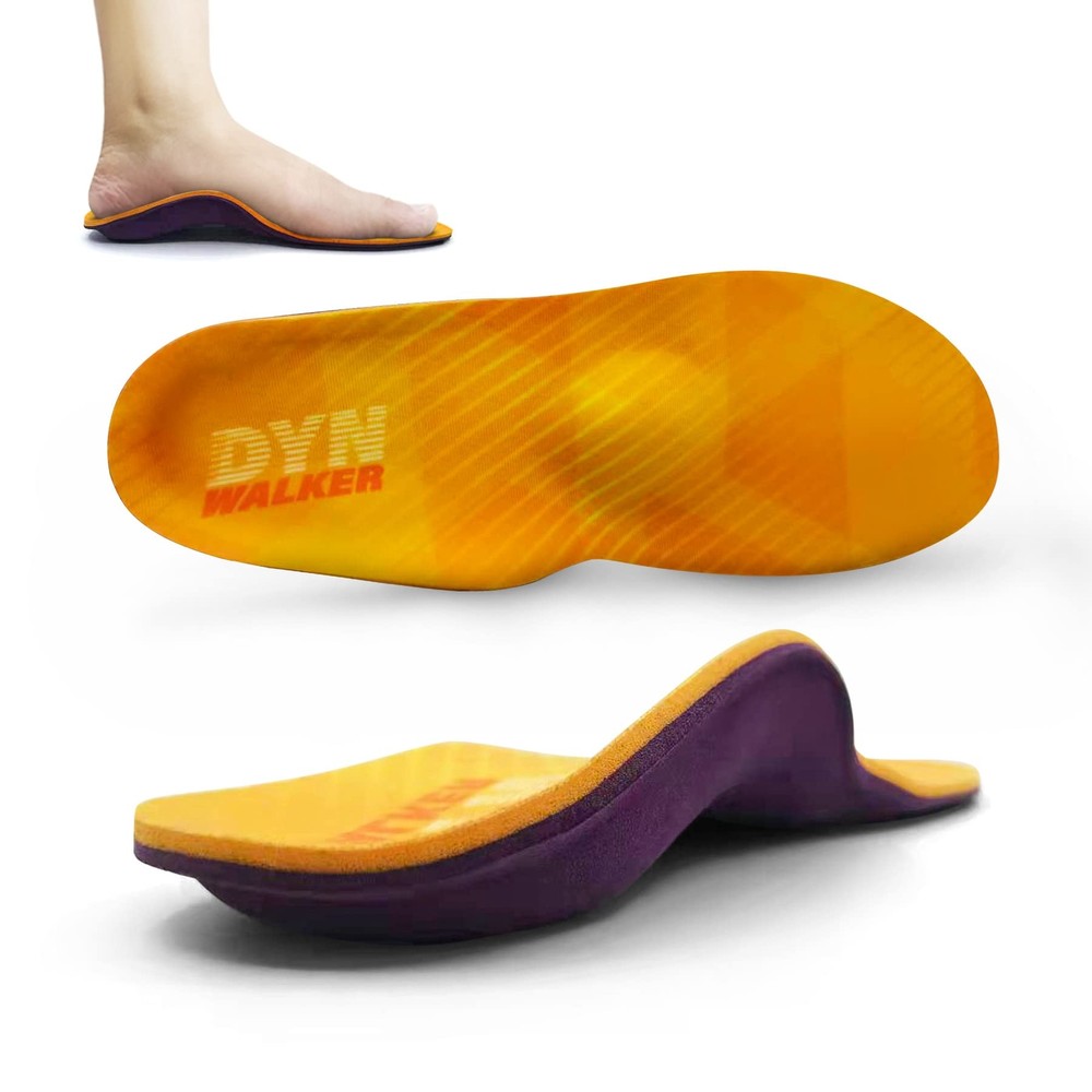 DynWalker flat foot insole Achilles tendonitis insole memory foam insole in 124-image