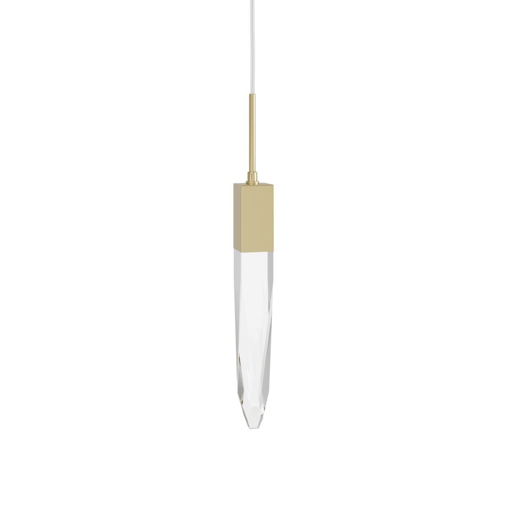 Avenue Lighting Aspen 2 Inch Brass LED Crystal Mini Pendant HF1901-1-AP-C