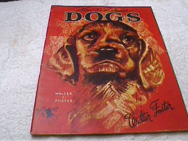 Vintage 1940s How to Draw Dogs Book by Walter Foster