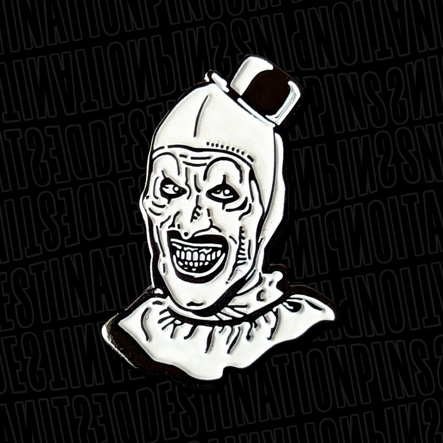 Terrifier Movies Art The Clown Enamel Horror Pin
