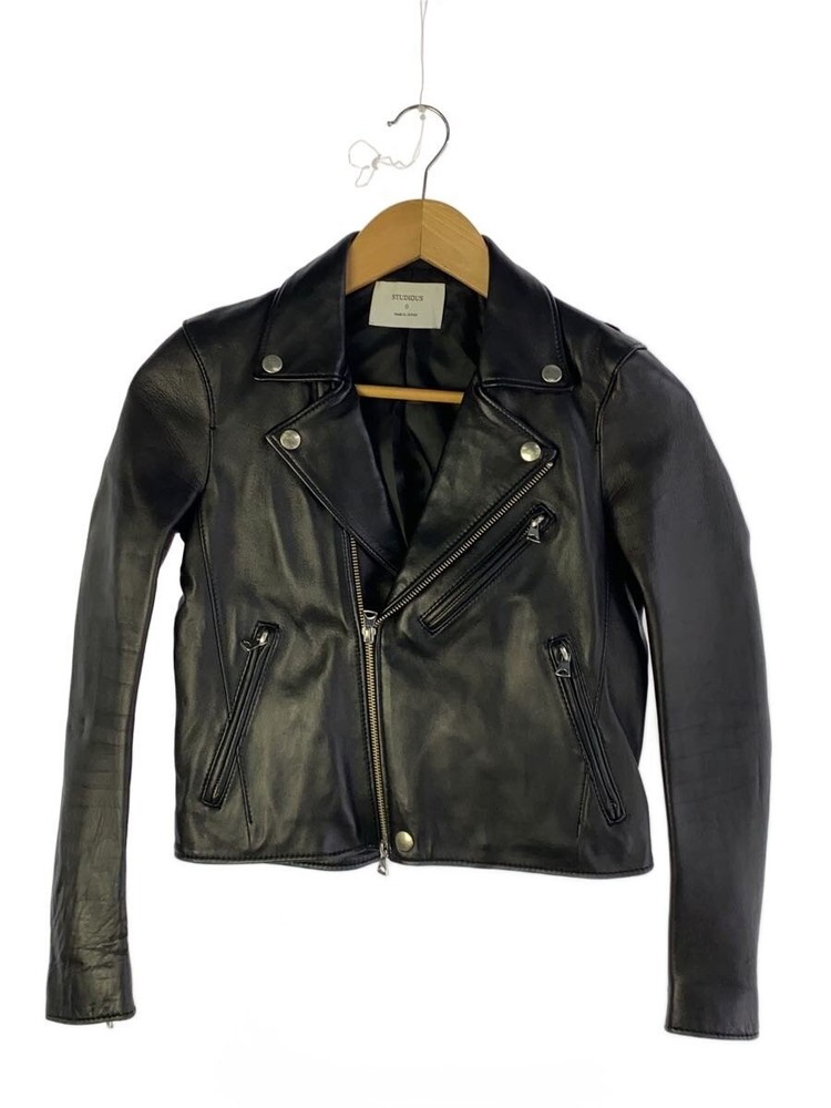 Studious Double Riders Jacket/0/Sheep Leather/Blk/106352001 3476