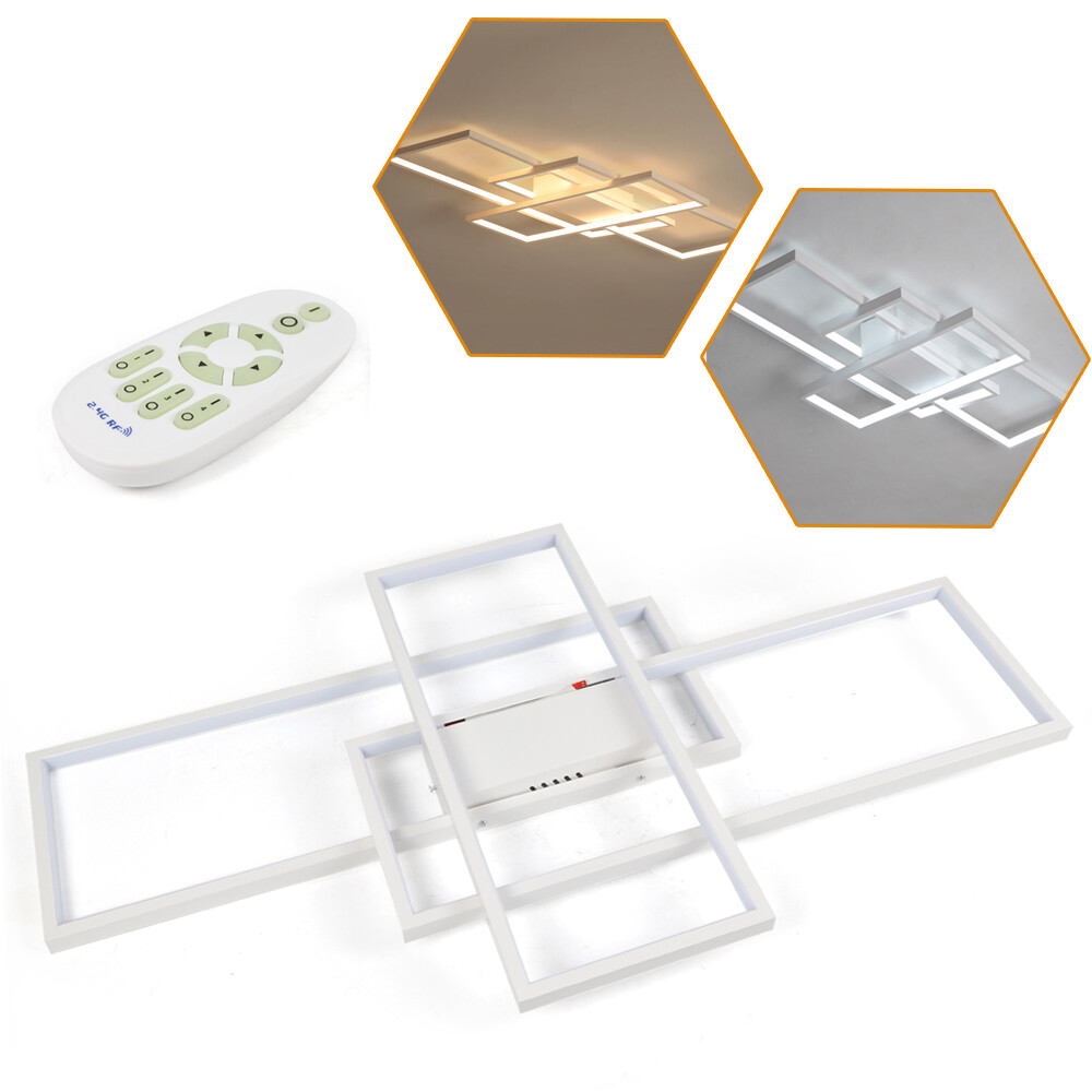 95w Modern Ceiling Light Pendant Celling Lamp Dimmable Chandelier With Remote