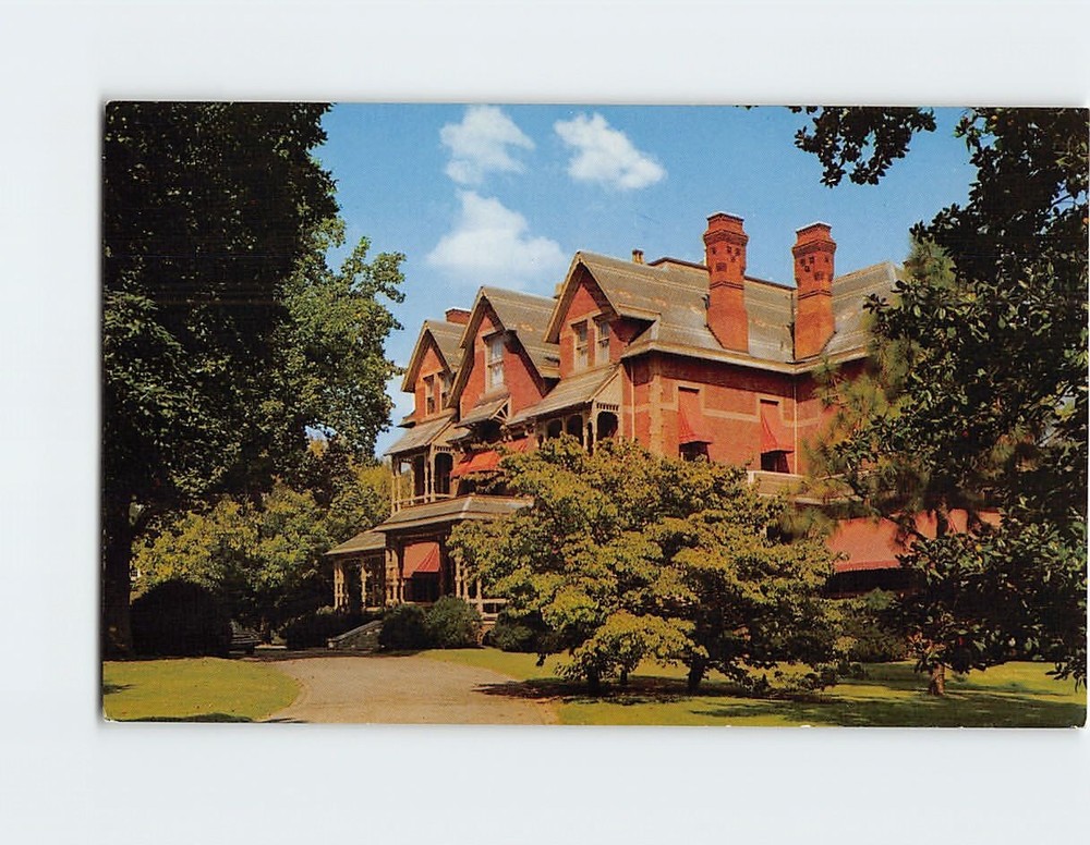Postcard Governor's Mansion North Carolina State from Front West Side Person St.