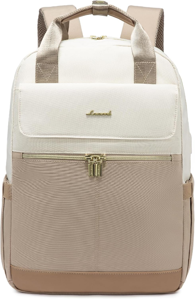 15.6 Inch Waterproof Anti-Theft Laptop Backpack with USB Charging Port for Women