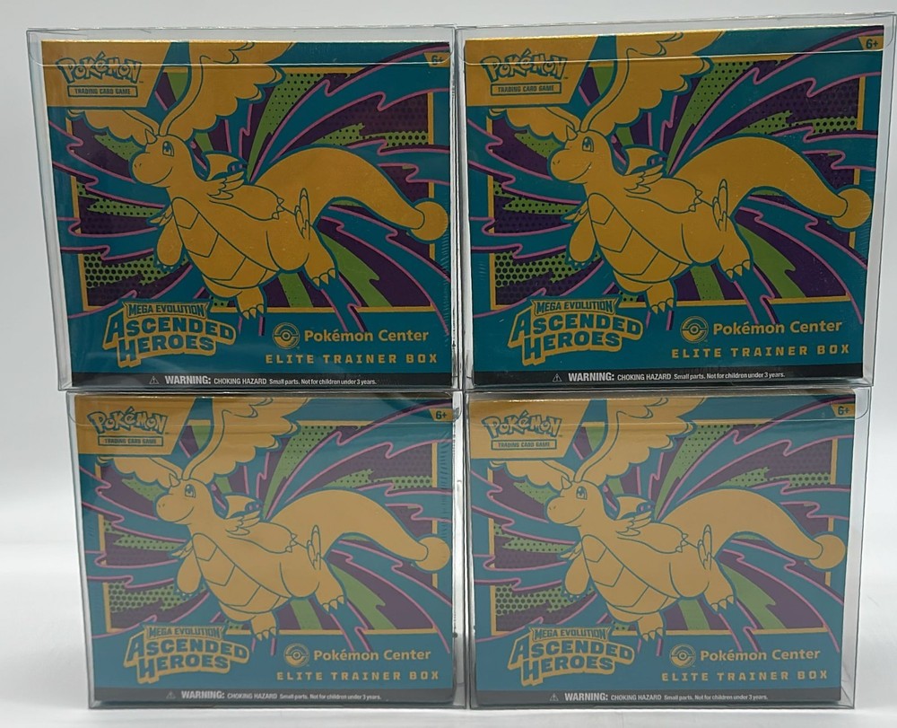 Lot of (4) Pokemon Center Ascended Heroes PC Elite Trainer Boxes SEALEDPROBSTEIN123 is actively accepting CONSIGNMENTS !!