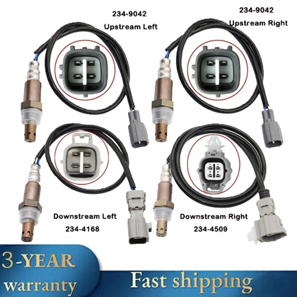 4X Up+Down Oxygen Sensor For 2004-06 Lexus RX330 2004-07 Toyota Highlander 3.3L