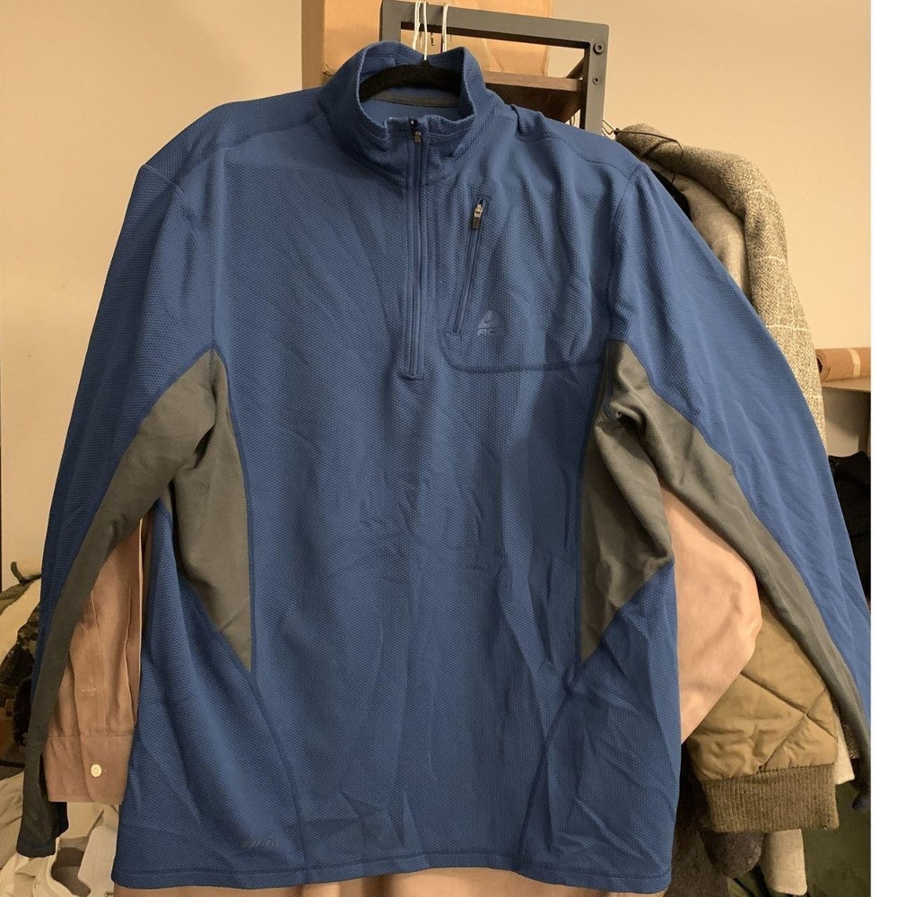 Y2K Nike ACG All Conditions Gear Blue Running Quarter Zip Dri-Fit Top - XL
