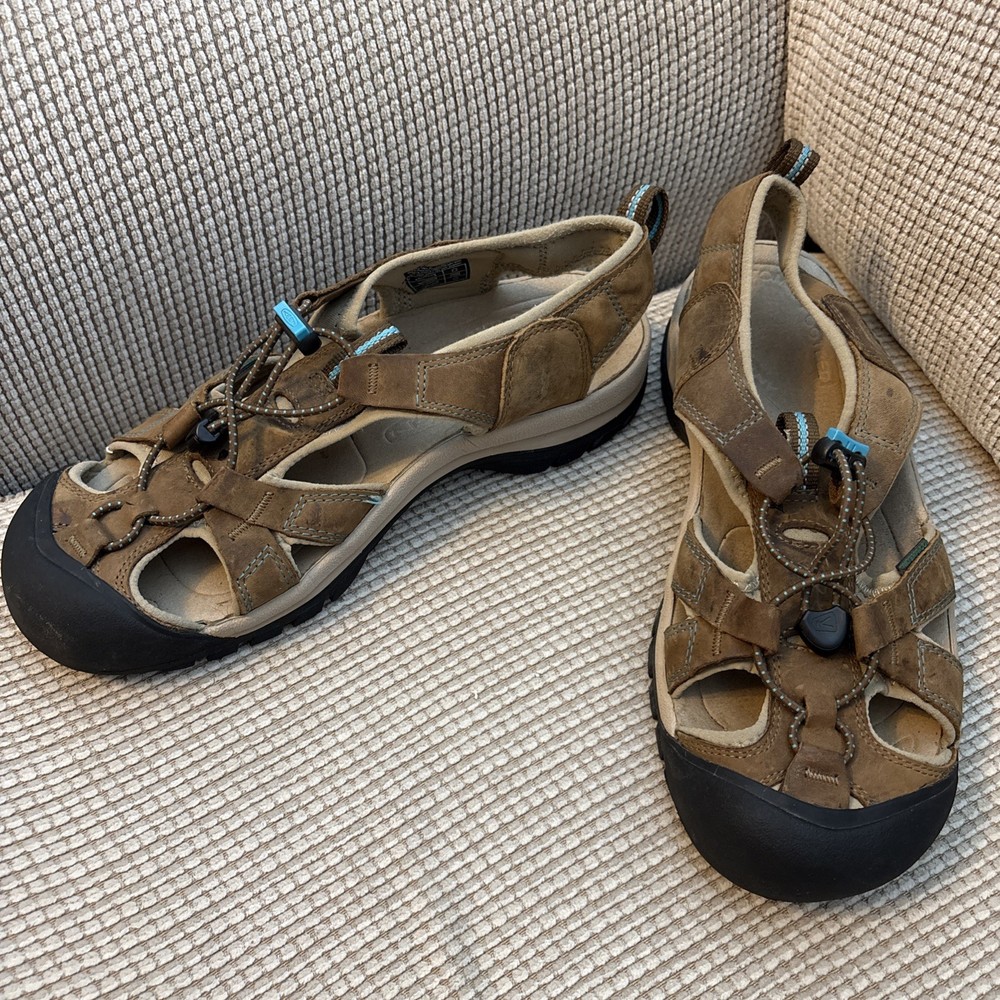 Keen Venice Womens Water Sandals Brown Caribbean Sea Size US 10 UK 7.5 EUC