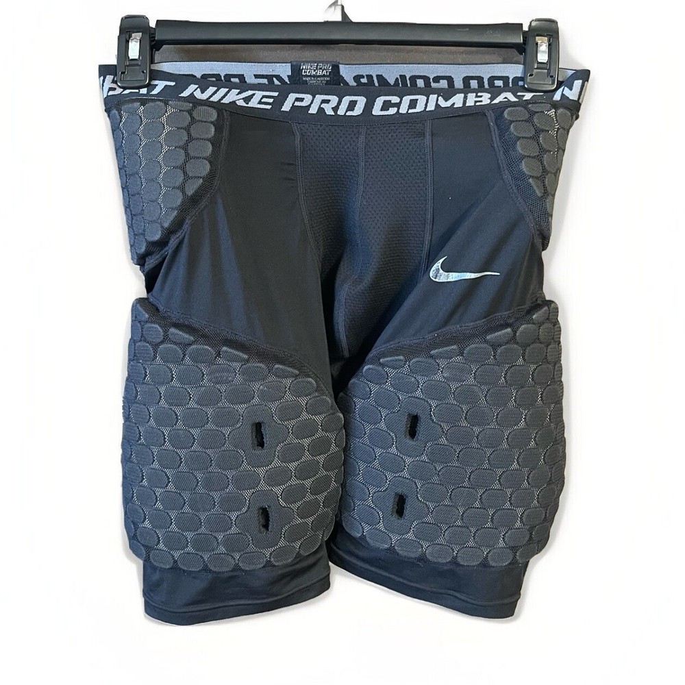 Men's Nike Pro Combat Football Padded Compression Shorts Black Large