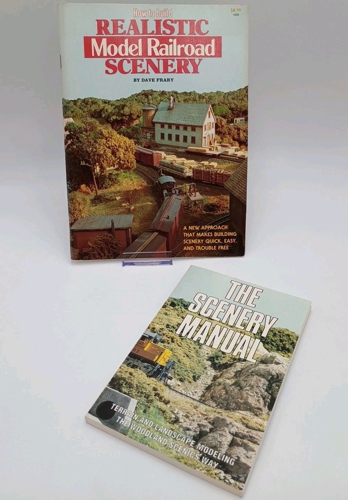 2 Model Rail Scenery Books Realistic Model Railroad Scenery & The Scenery Manual
